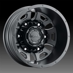 Ultra 003SB Hunter Van Dually Satin Black Custom Wheels Rims 3